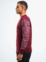 Load image into Gallery viewer, Unisex Printed Crewneck Sweatshirt - Maroon
